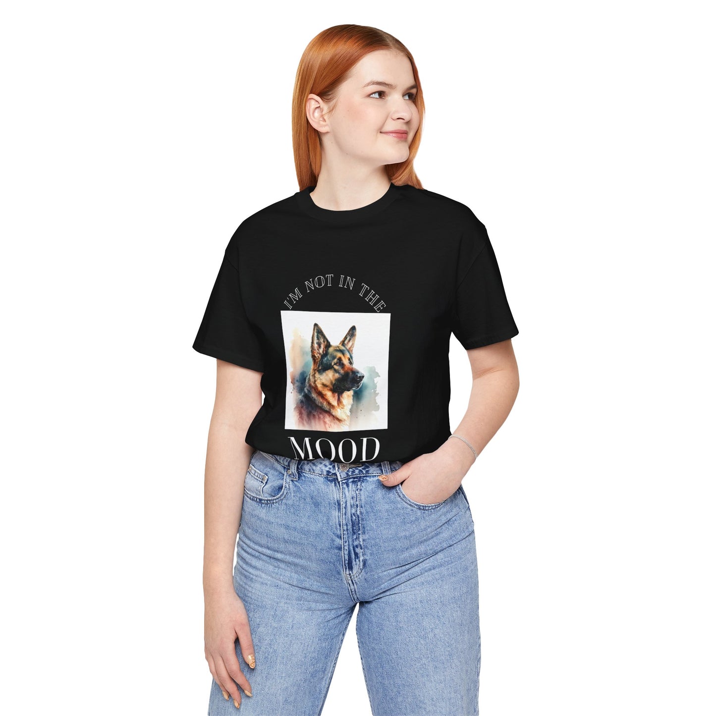 "Not in the Mood" German Shepherd Unisex T-Shirt