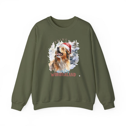 Festive Dog Winter Wonderland Unisex Sweater