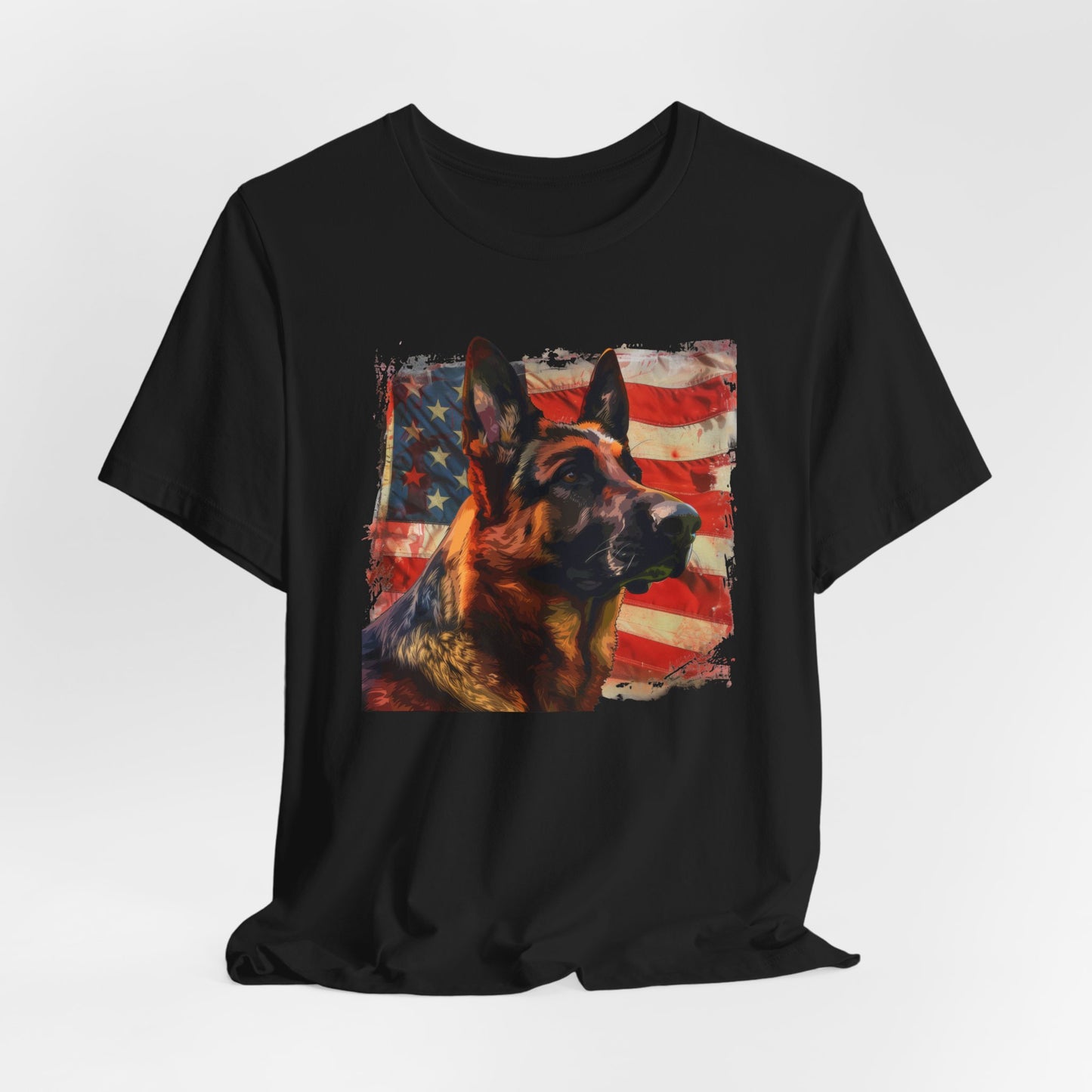 German Shepherd Patriotic Unisex T-Shirt