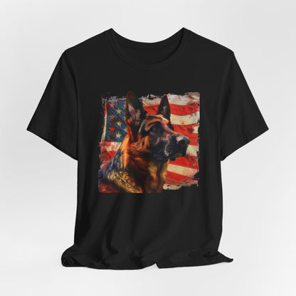 German Shepherd Patriotic Unisex T-Shirt