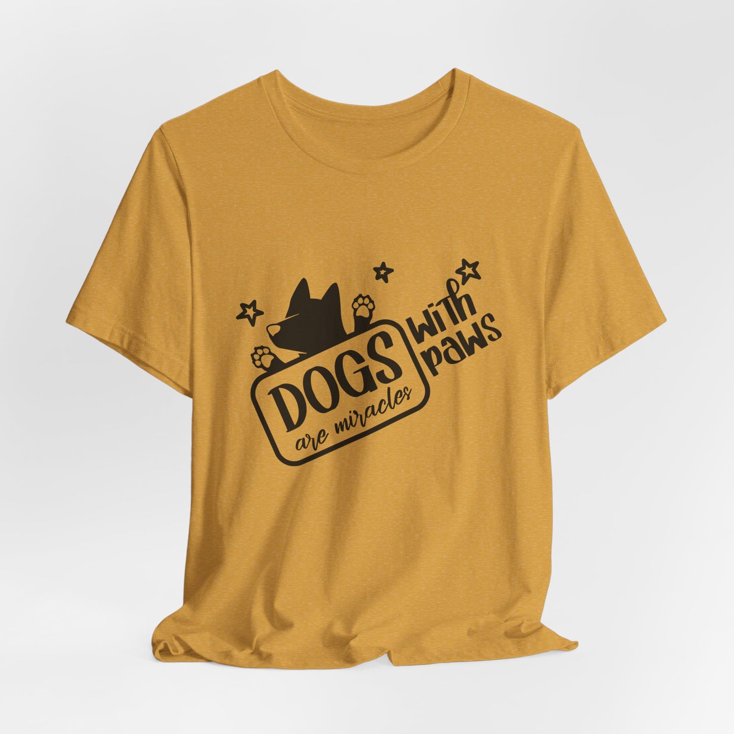 “Dogs are miracle with Paws”  Dog Lover Unisex T-Shirt