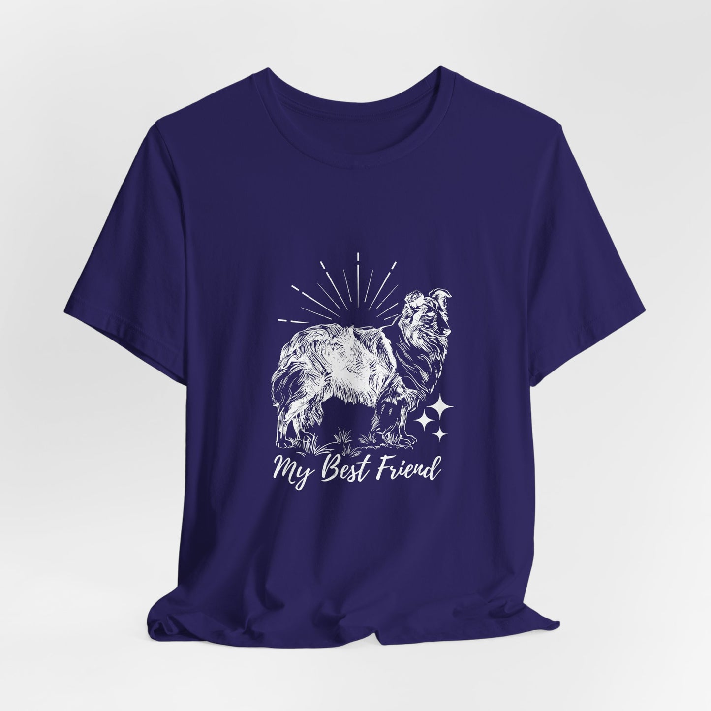 My Best Friend Collie Sketch T-Shirt | Dog Lover Gift