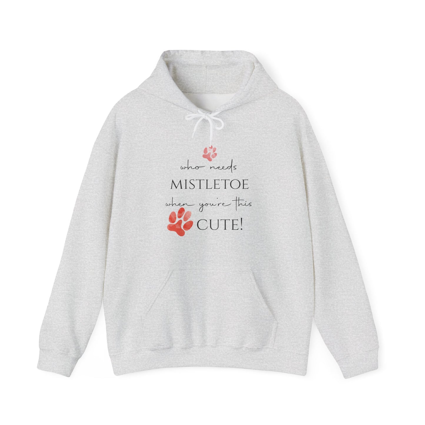 Cute & Cozy Paw Print Holiday Hoodie