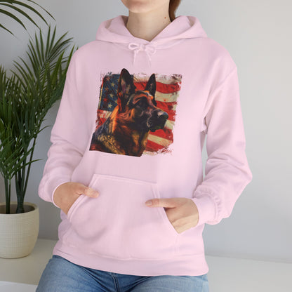German Shepherd Patriotic Unisex Hoodie