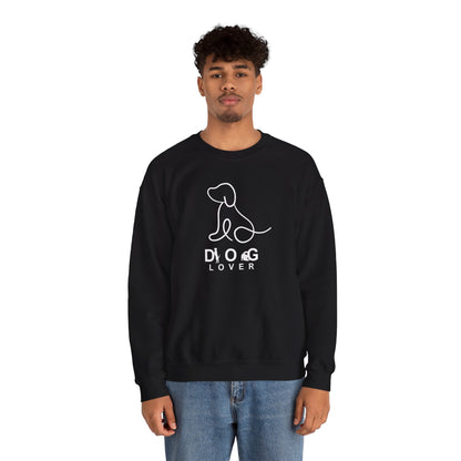 Minimalist One-Line "Dog Lover" Sweatshirt