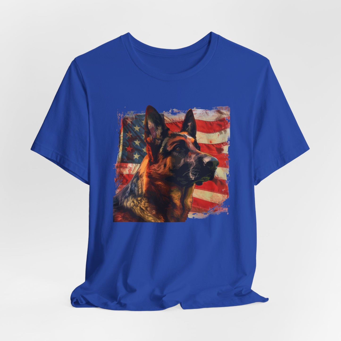 German Shepherd Patriotic Unisex T-Shirt