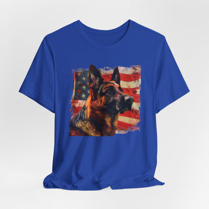 German Shepherd Patriotic Unisex T-Shirt