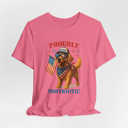 Proudly Pawtriotic Dog – Unisex Patriotic T-Shirt