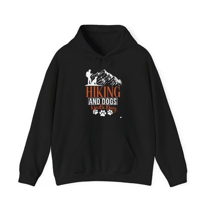 Hiking and Dogs Kinda Day Unisex Hoodie