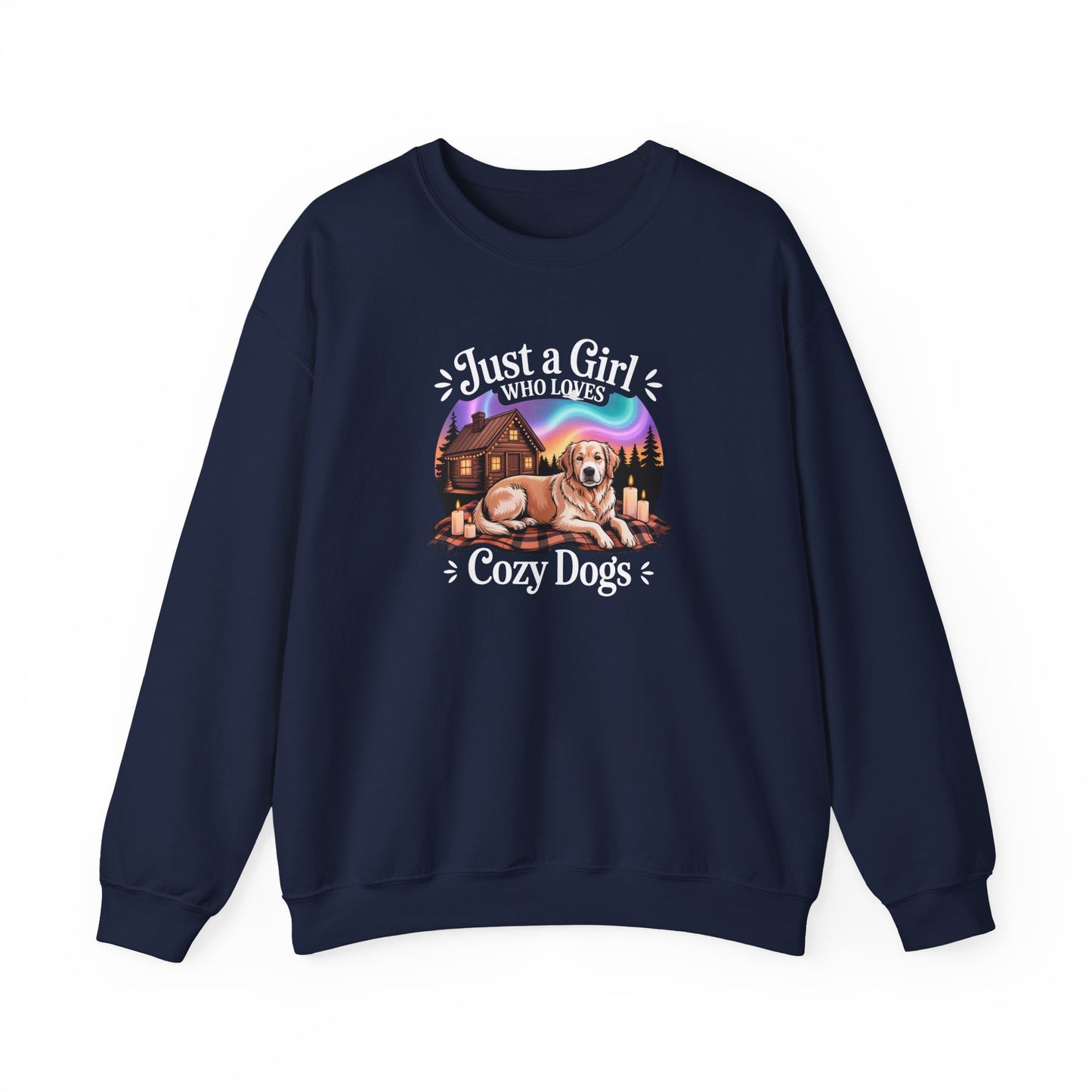 Cozy Dog Girl Sweatshirt | Golden Retriever Lover Gift