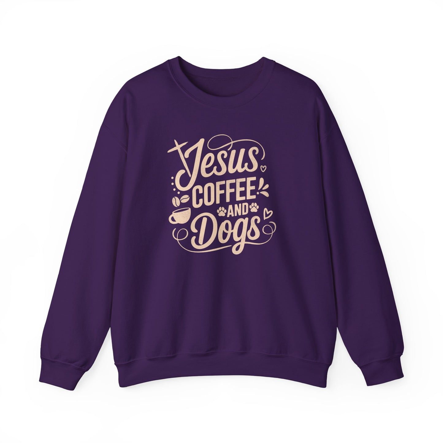 Jesus, Coffee, and Dogs Unisex Sweatshirt