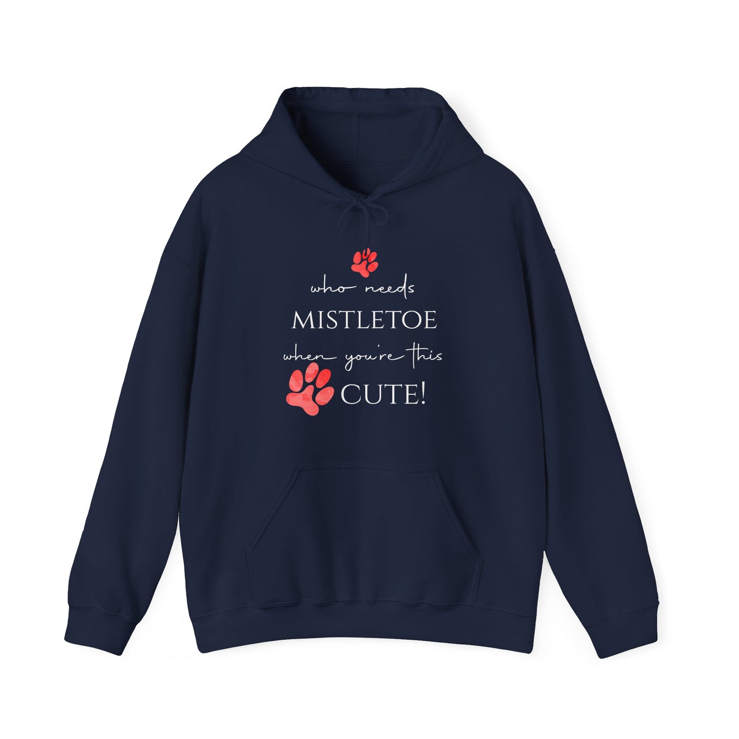 Cute & Cozy Paw Print Holiday Hoodie