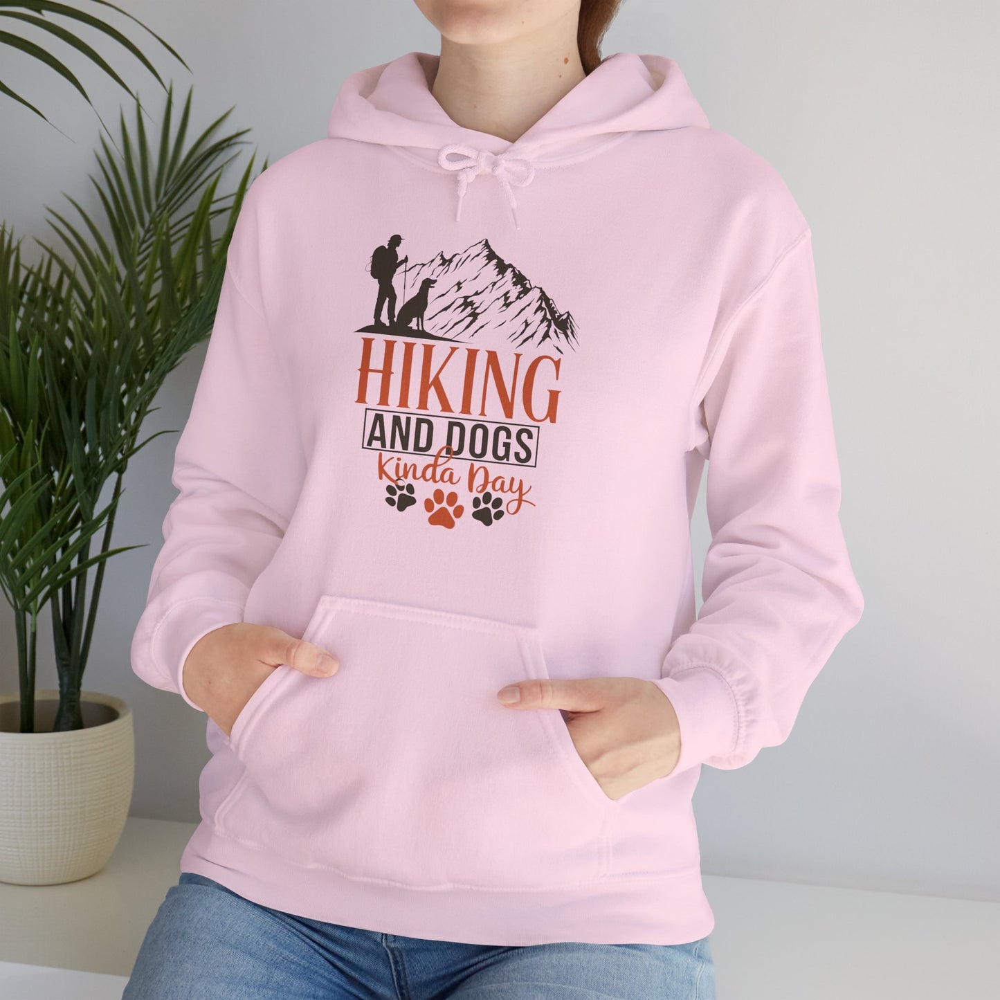 Hiking and Dogs Kinda Day Unisex Hoodie
