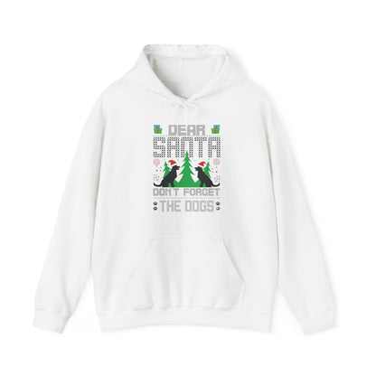 Dear Santa Don't Forget the Dogs – Unisex Holiday Hoodie