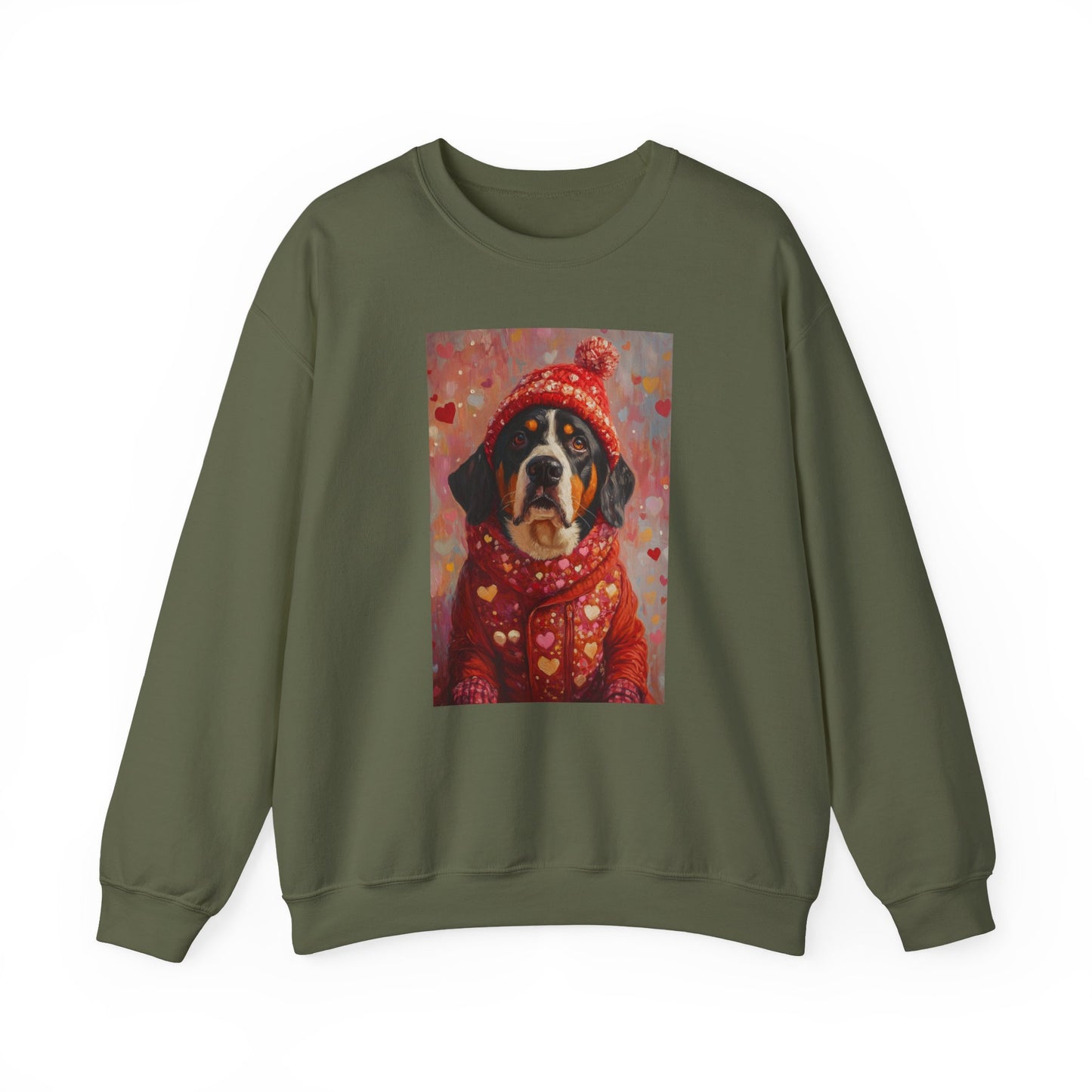 Bernese Love Sweatshirt | Valentine's Dog Sweater Art