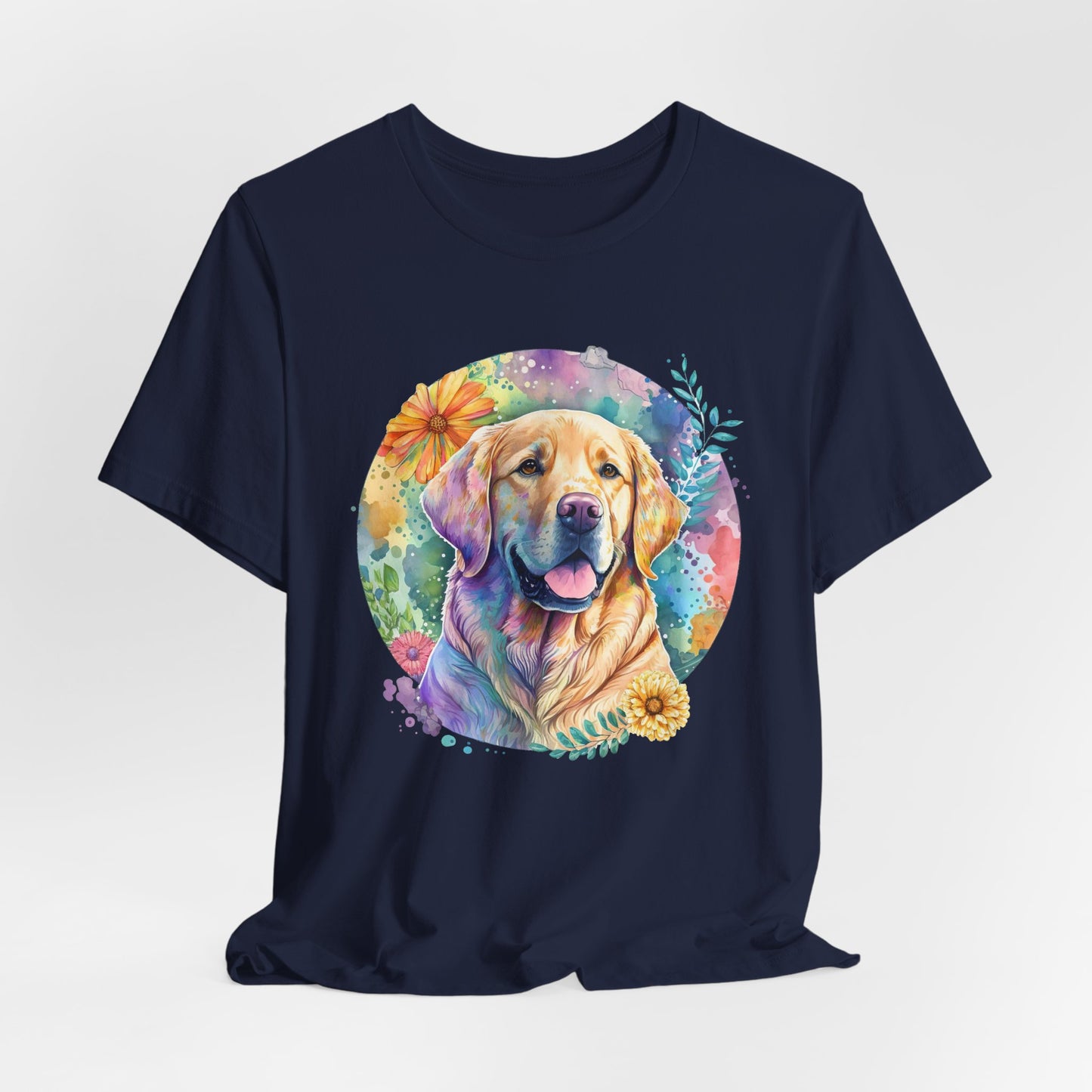 Watercolor Golden Retriever Art T-Shirt – Unisex Dog Lover Tee