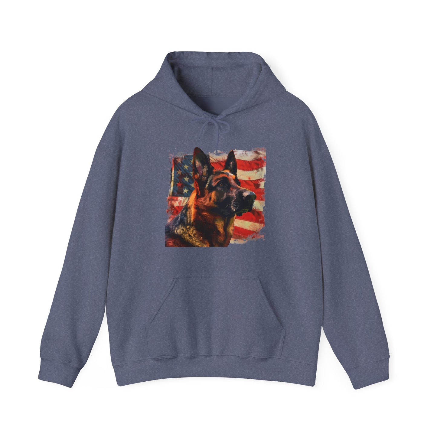 German Shepherd Patriotic Unisex Hoodie