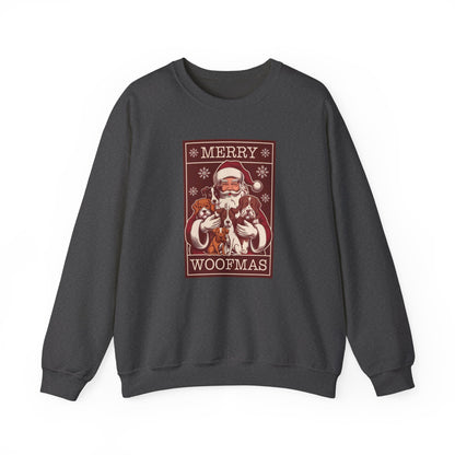 Merry Woofmas Santa Dog Unisex Christmas Sweatshirt