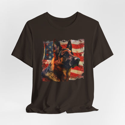 German Shepherd Patriotic Unisex T-Shirt