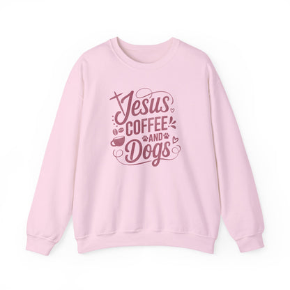 Jesus, Coffee, and Dogs Unisex Sweatshirt