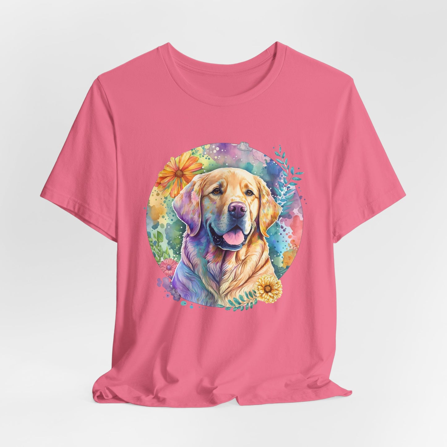 Watercolor Golden Retriever Art T-Shirt – Unisex Dog Lover Tee