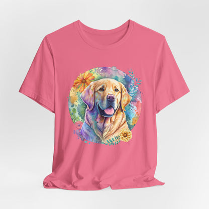 Watercolor Golden Retriever Art T-Shirt – Unisex Dog Lover Tee