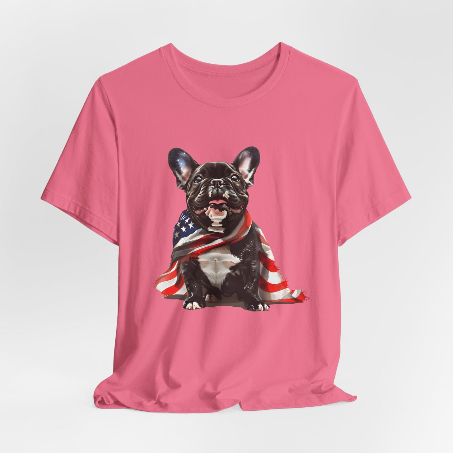 Patriotic French Bulldog Unisex T-Shirt