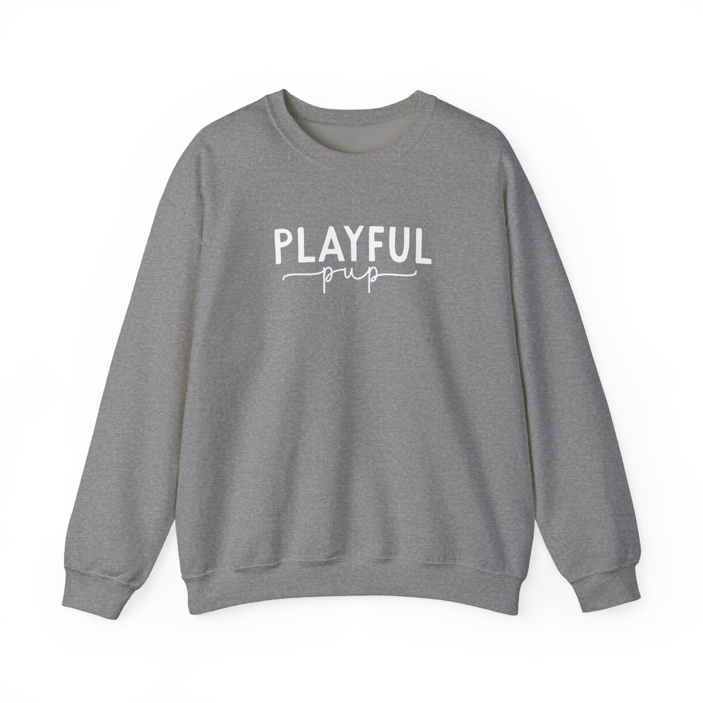 Playful Pup Unisex Sweatshirt | Minimalist Aesthetic Dog Gift