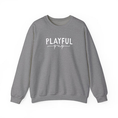 Playful Pup Unisex Sweatshirt | Minimalist Aesthetic Dog Gift