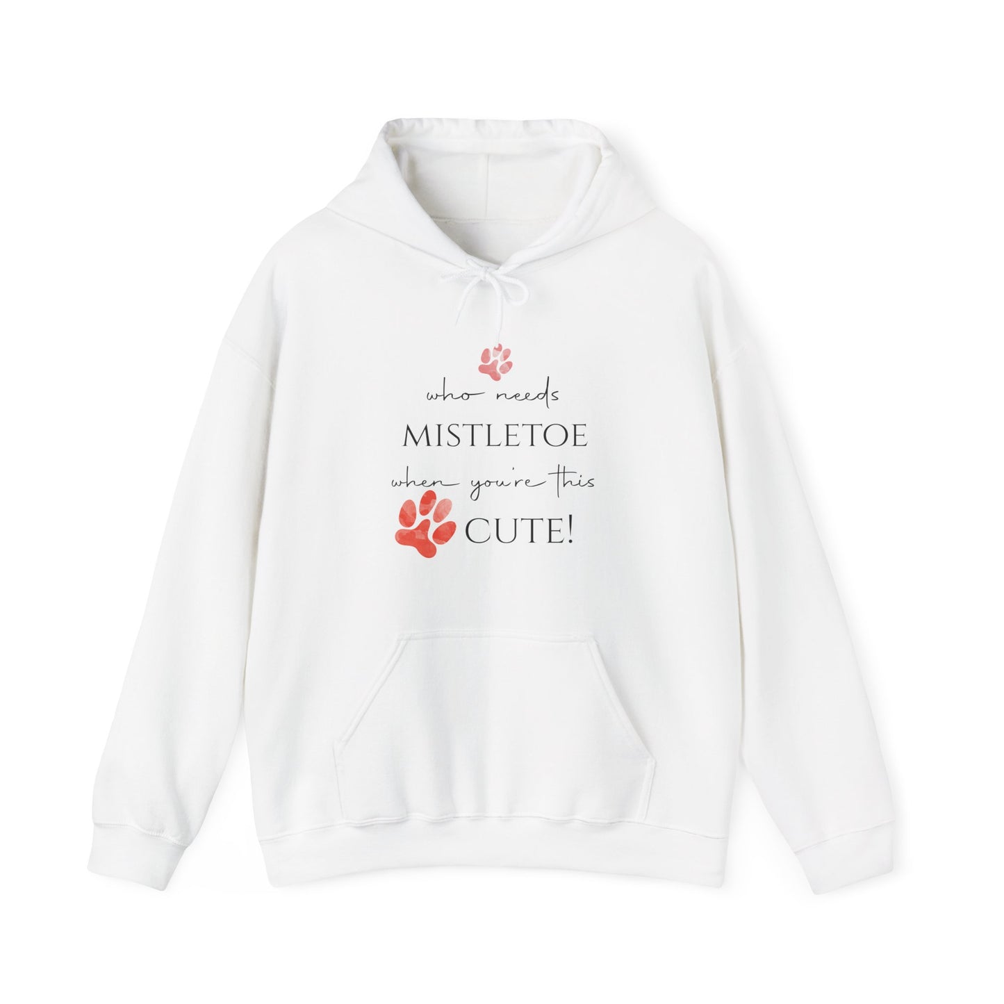 Cute & Cozy Paw Print Holiday Hoodie