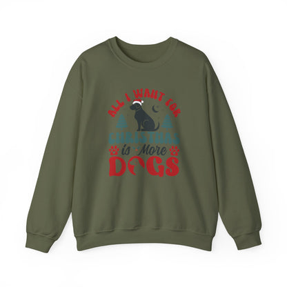 More Dogs for Christmas Sweatshirt | Funny Pet Lover Gift