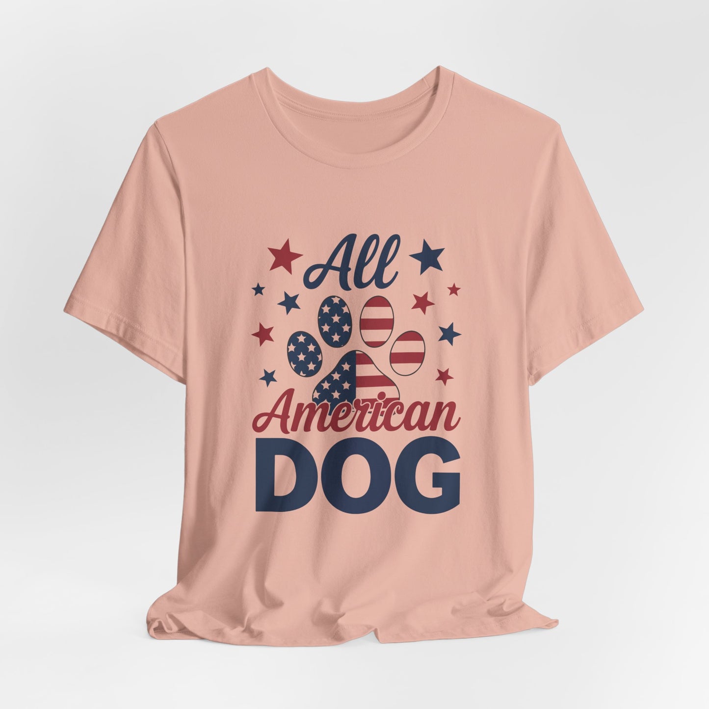All American Dog Tee – Patriotic Paw Pride