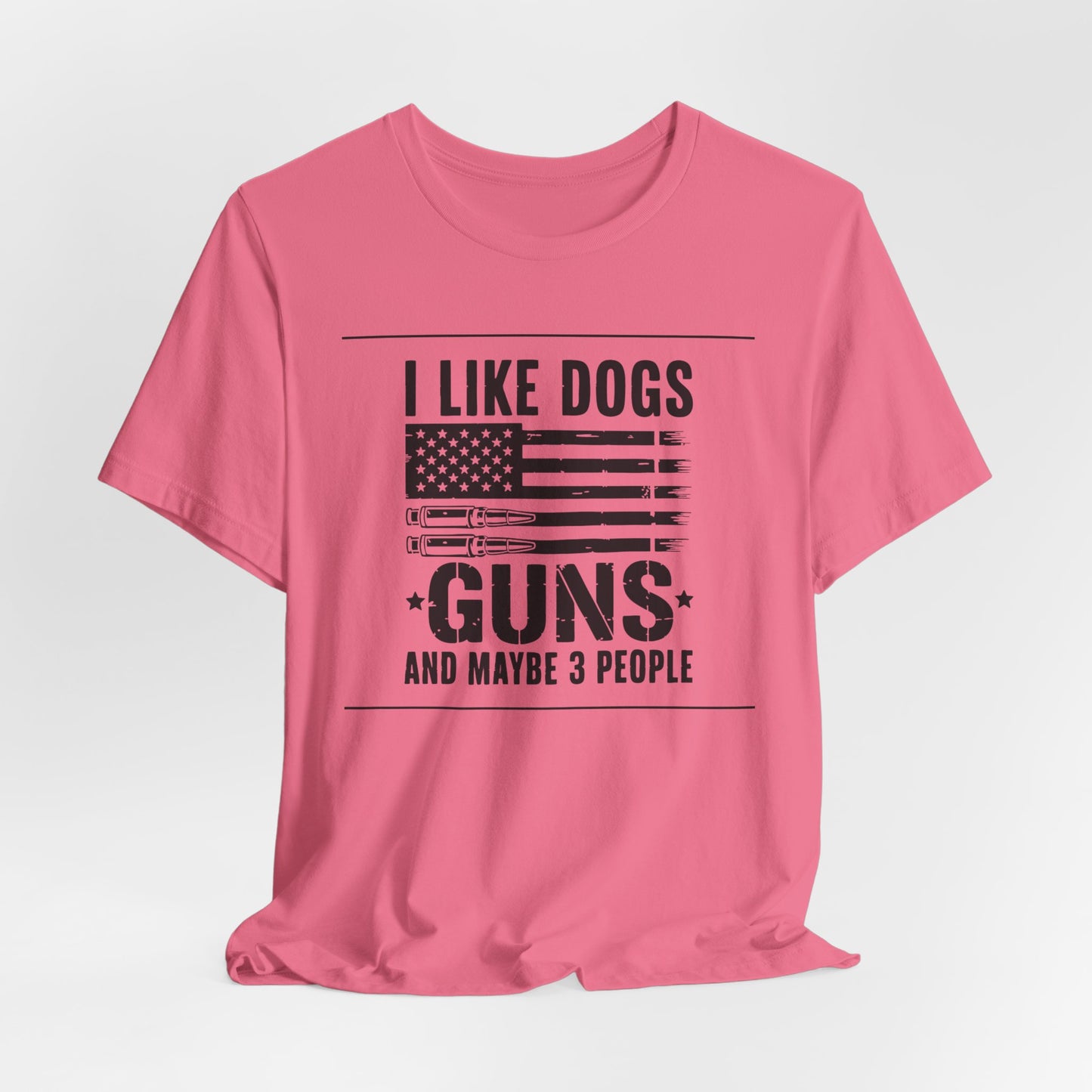 "Dogs, Guns & 3 People" Unisex T-Shirt –  Patriotic Tee