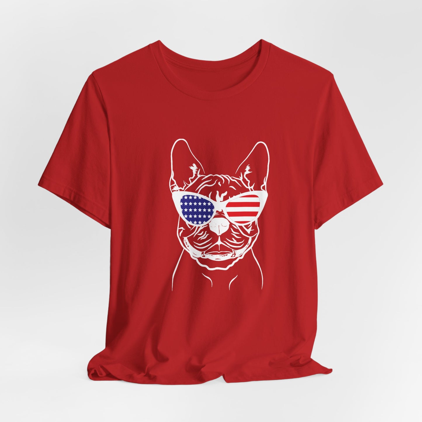 Patriotic French Bulldog T-Shirt – Unisex USA Dog Lover Tee