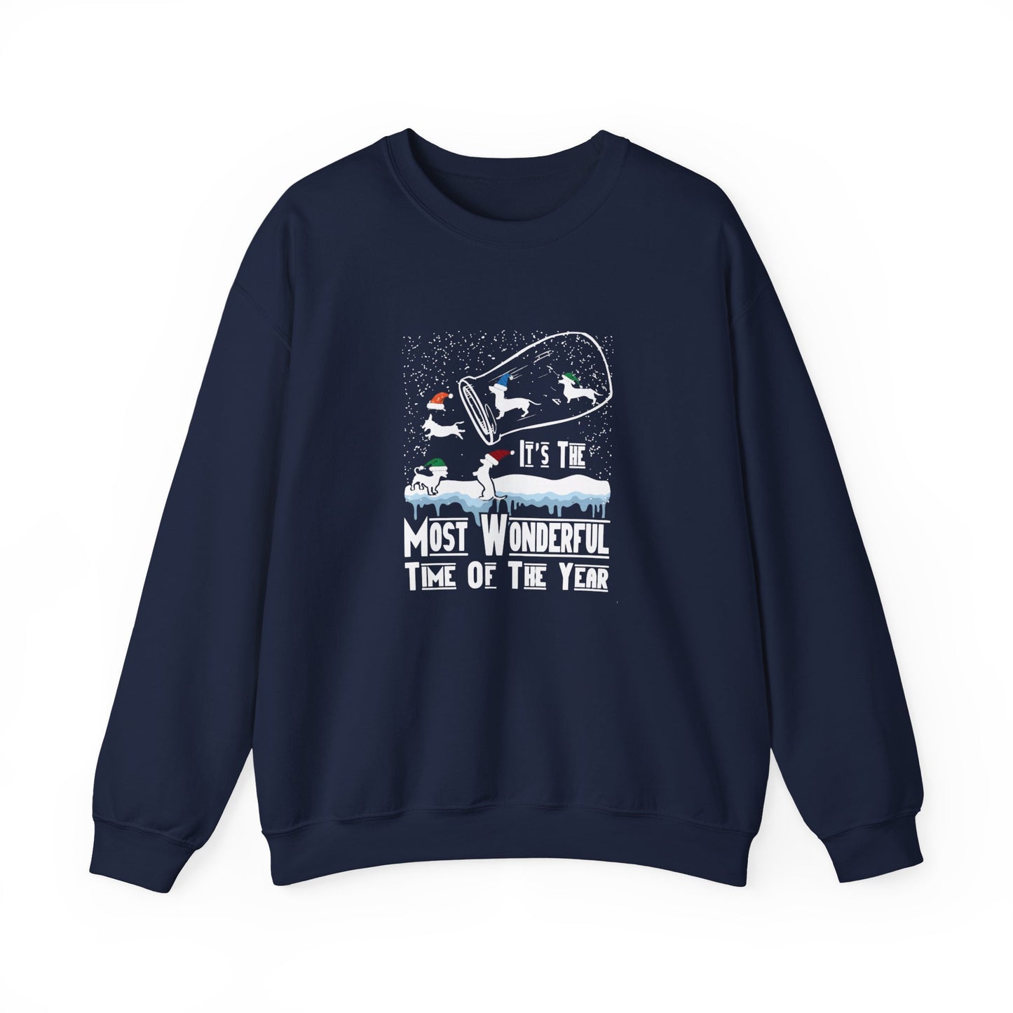 Dachshund Snow Globe Sweatshirt | Wonderful Wiener Time