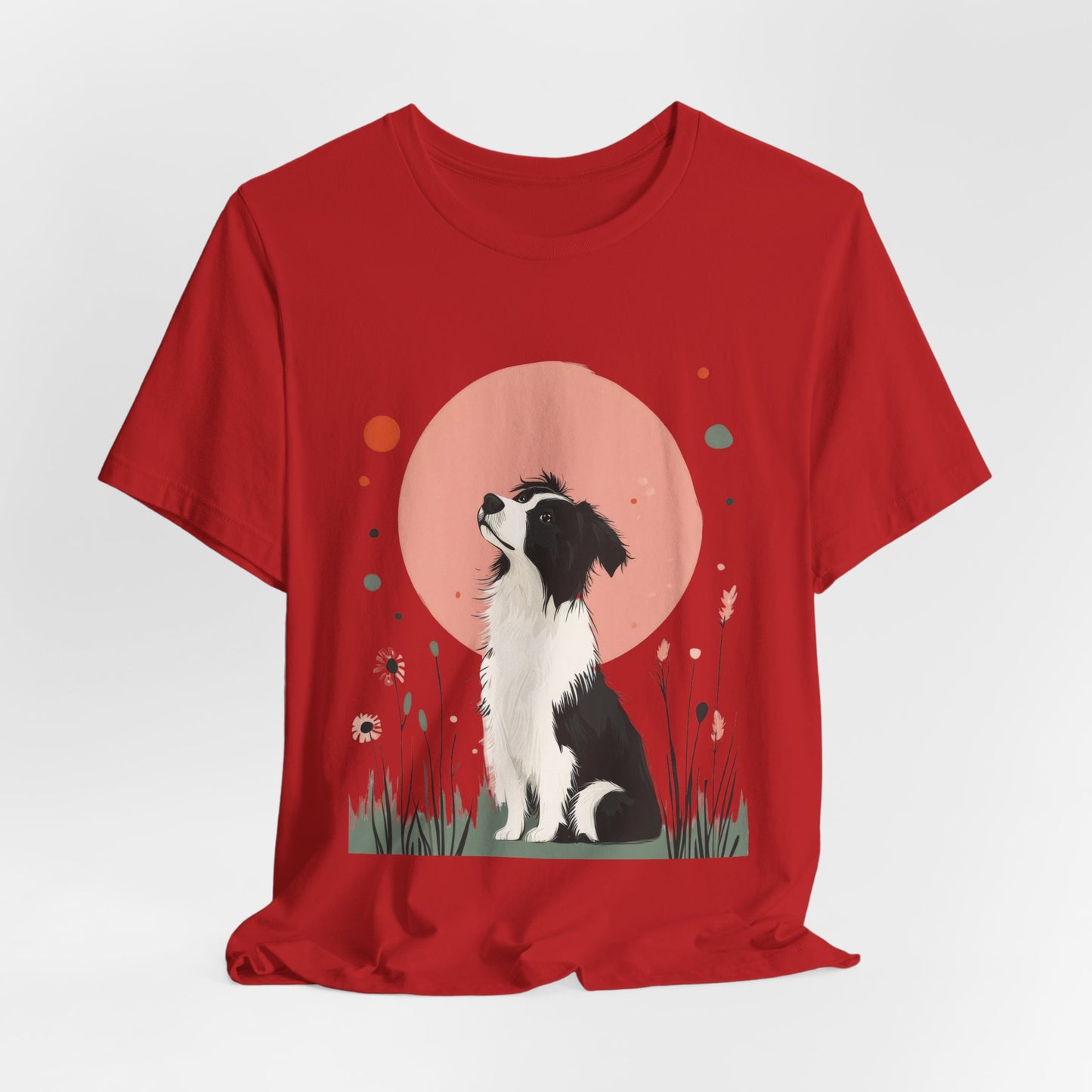 Dreamy Australian Shepherd Minimalist Unisex Tee