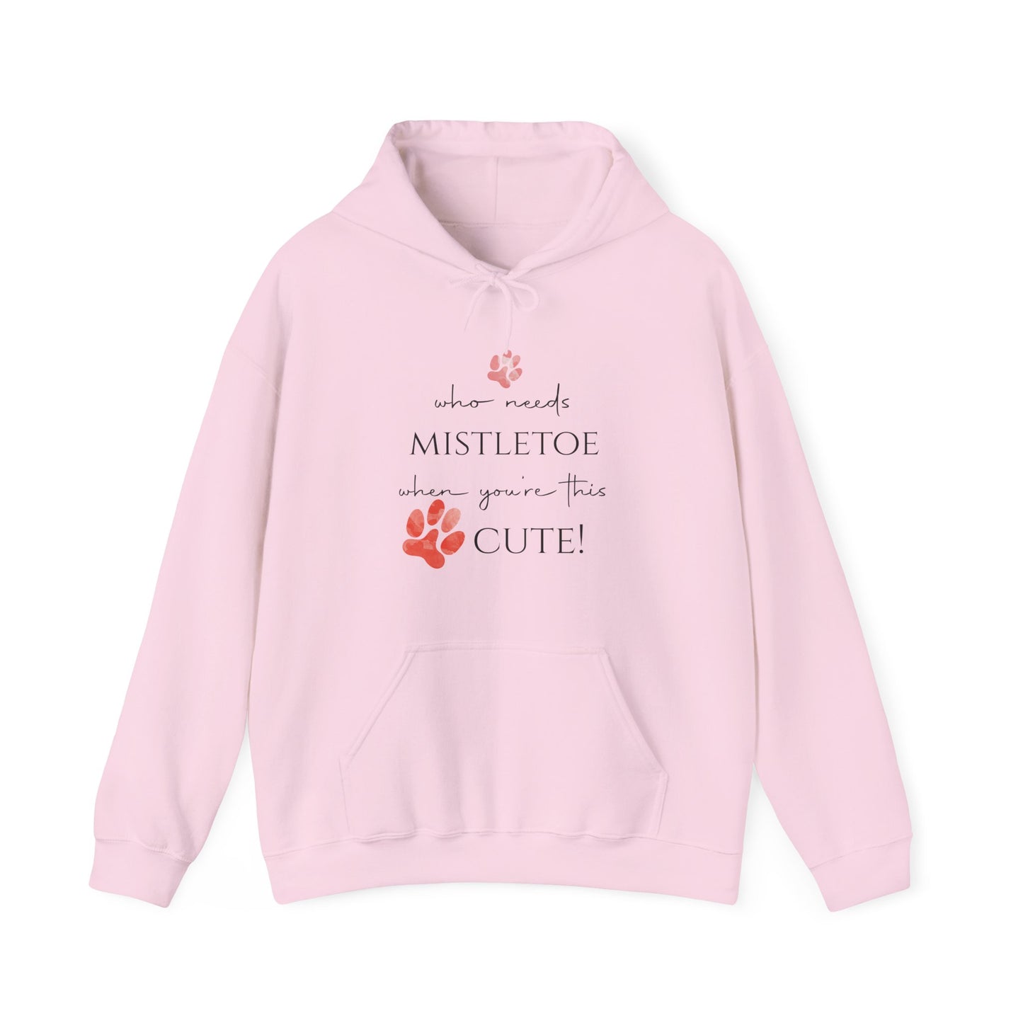 Cute & Cozy Paw Print Holiday Hoodie