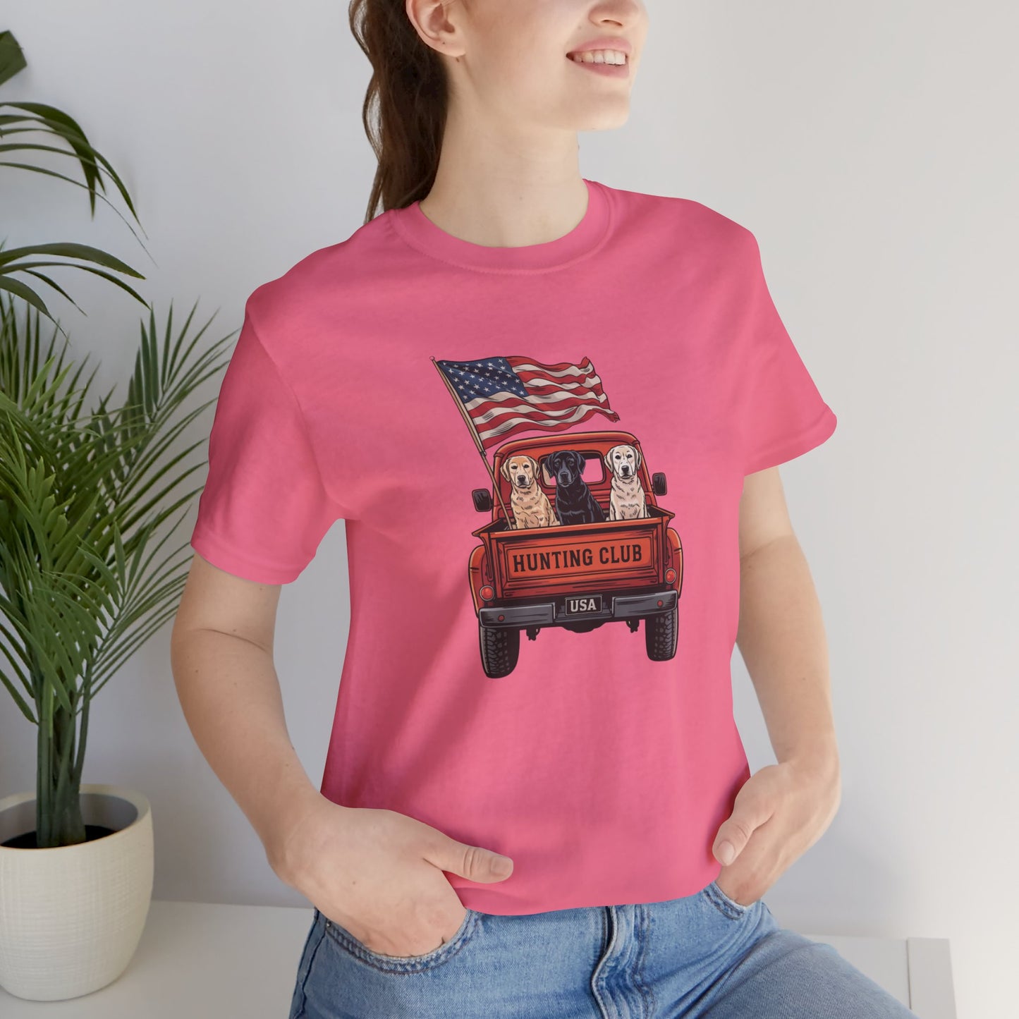 "Hunting Club USA – Vintage Truck & Lab Trio Tee"