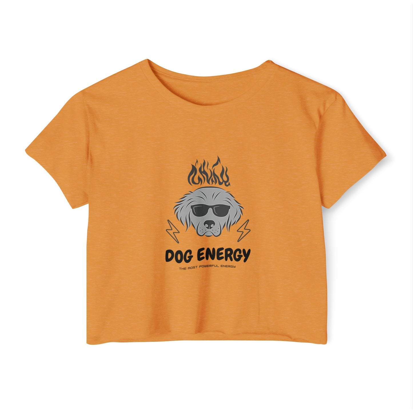 Dog Energy Crop Top – Cool Graphic Tee for Dog Lovers