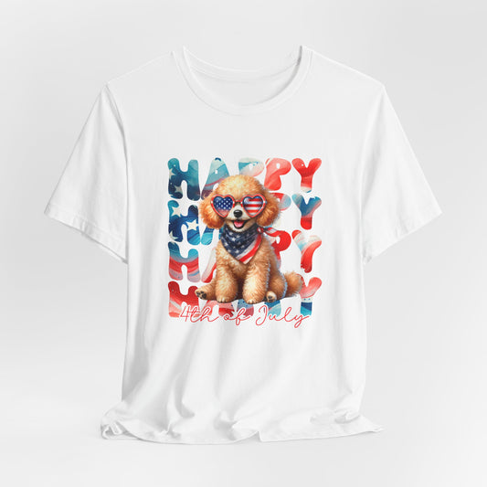 "Patriotic Pup – 4th of July Celebration Tee"
