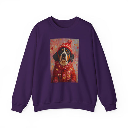 Bernese Love Sweatshirt | Valentine's Dog Sweater Art