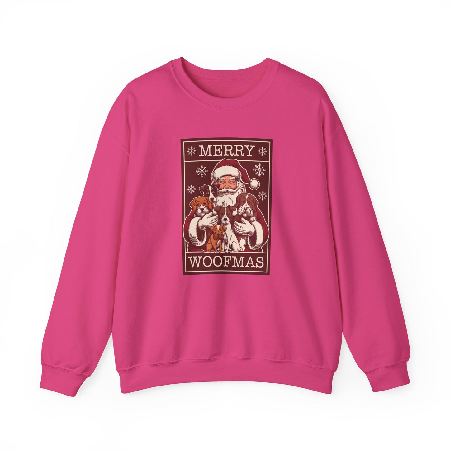 Merry Woofmas Santa Dog Unisex Christmas Sweatshirt