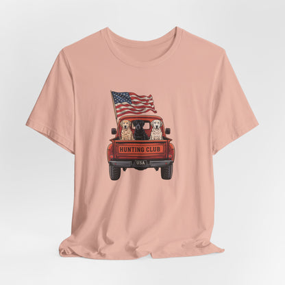 "Hunting Club USA – Vintage Truck & Lab Trio Tee"