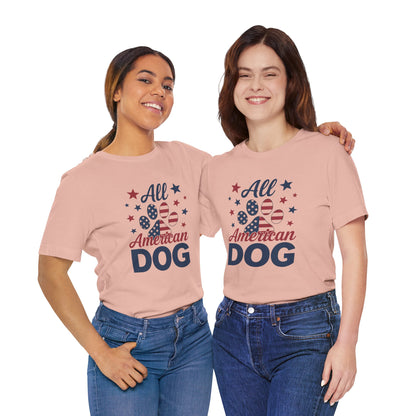 All American Dog Tee – Patriotic Paw Pride