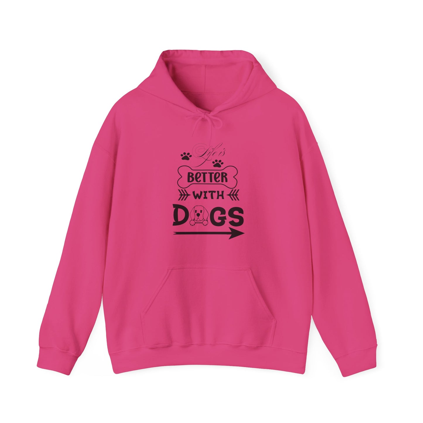 Life Is Better With Dogs - Pet Lover Unisex Hoodie