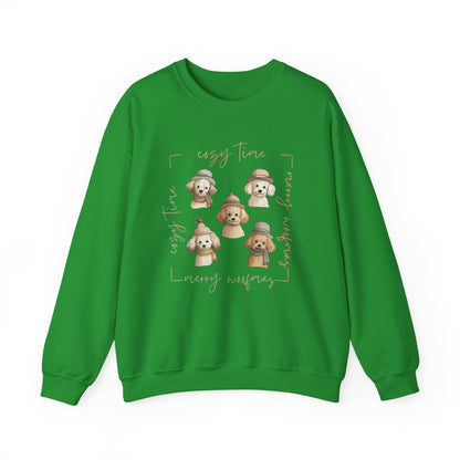 Cozy Woofmas Sweatshirt | Stylish Poodle Squad Sweater