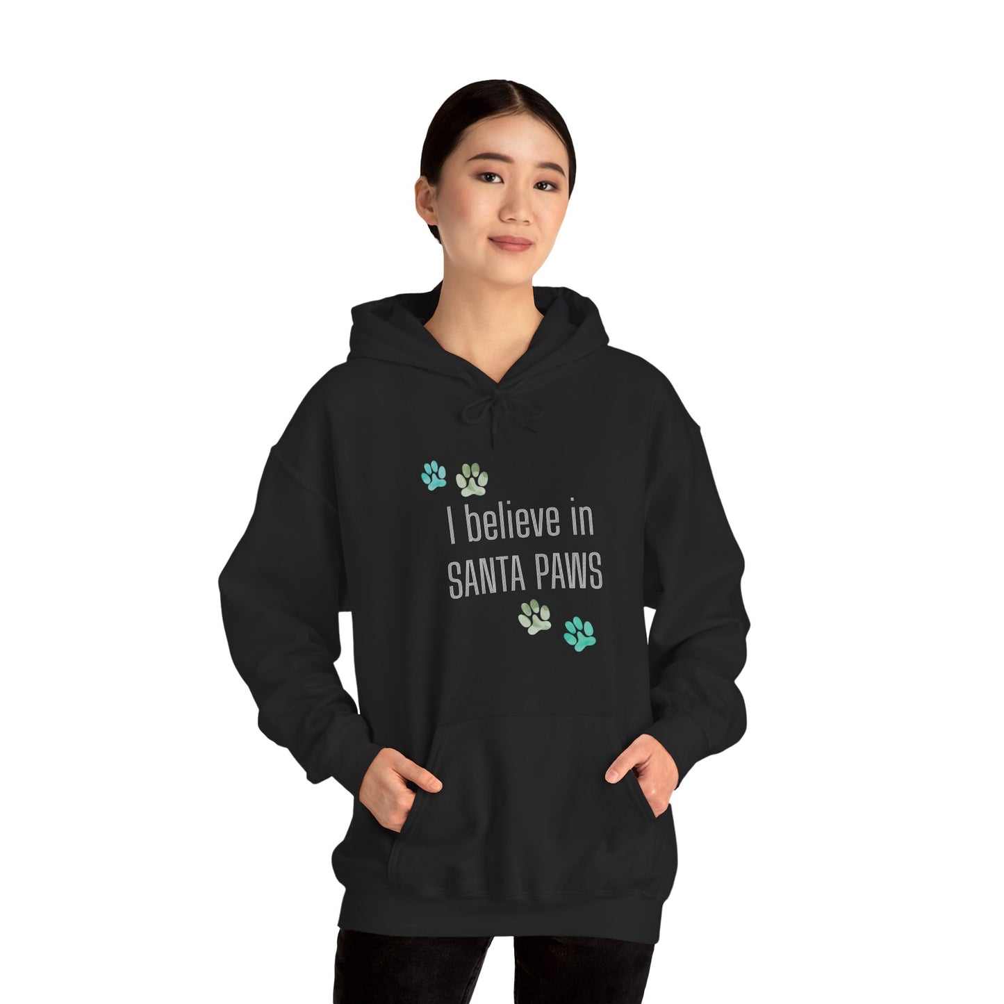 I Believe in Santa Paws Unisex Dog Lover Hoodie