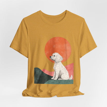 Cockapoo Minimalist Sunset Unisex Tee