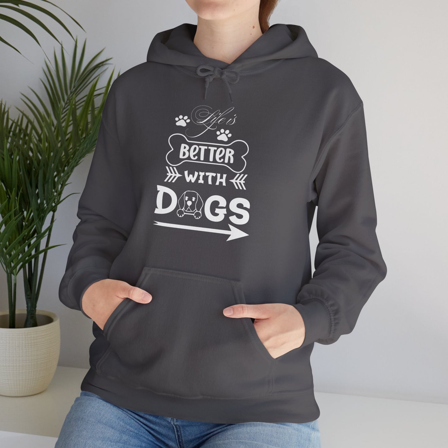 Life Is Better With Dogs - Pet Lover Unisex Hoodie