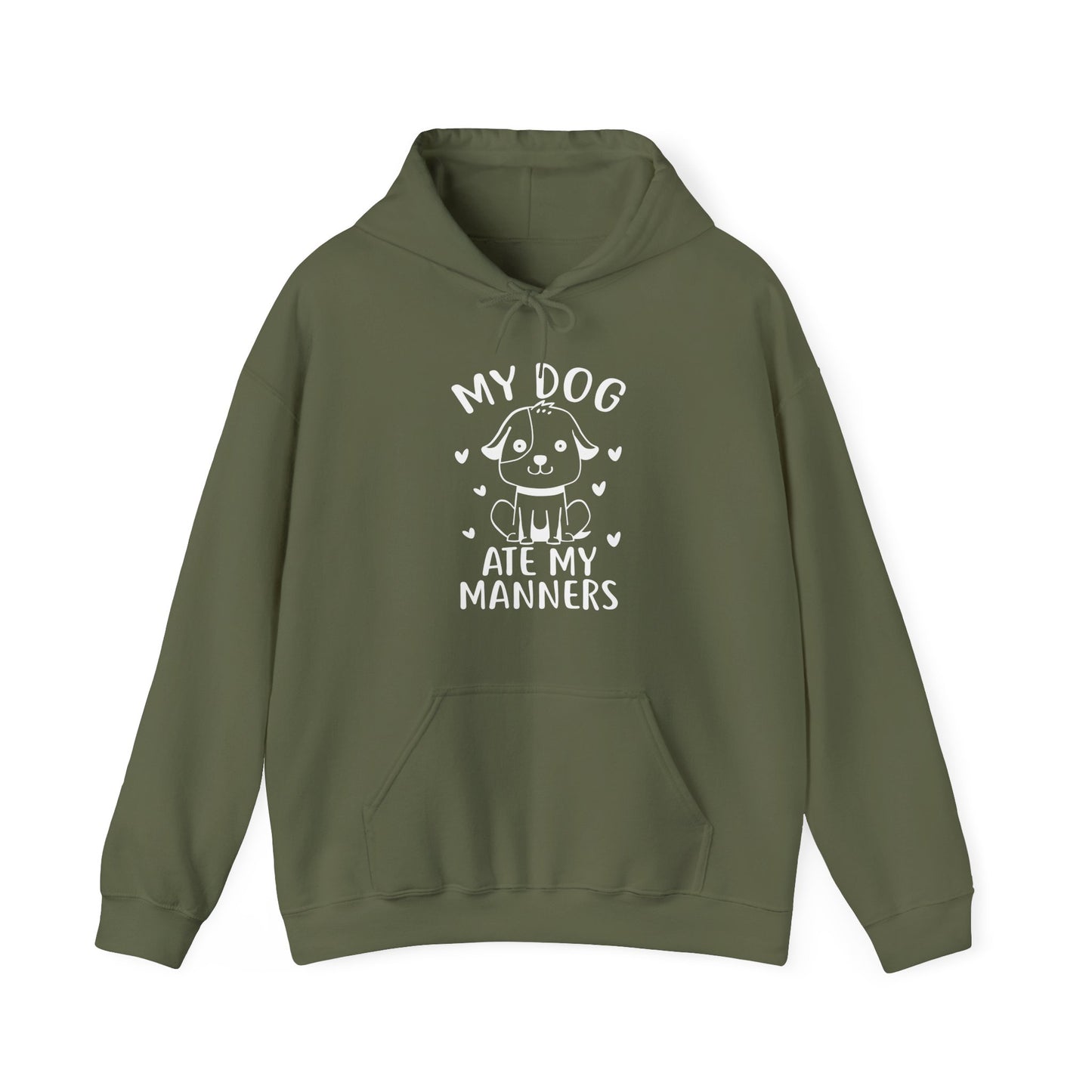 My Dog Ate My Manners - Funny Dog Lover Hoodie